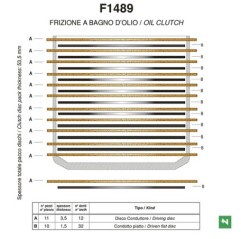 Dischi Frizione Guarniti OEM Newfren, F1489, per Ducati Newfren - 1