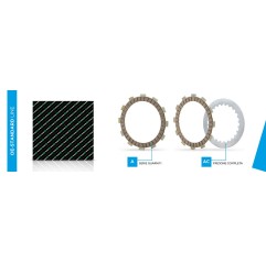 Dischi Frizione Guarniti OEM Newfren, F1489, per Ducati