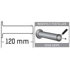 Manopole in gomma termoplastica Yamaha Style