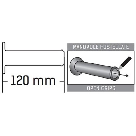Manopole in gomma termoplastica Road