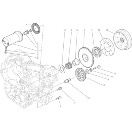 Ruota Libera Monster 1000ds 70140411A, Ducati (Original)
