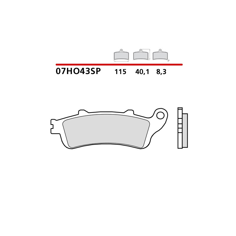 Pastiglie Freno SP 07HO43SP HONDA, Brembo Brembo - 1 Pastiglie Freno SP 07HO43SP HONDA, Brembo Brembo - 1