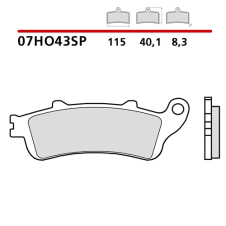 Pastiglie Freno SP 07HO43SP HONDA, Brembo Brembo - 1